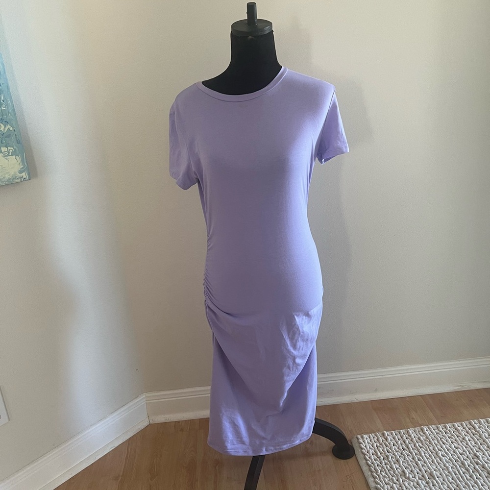 Lavender Short Sleeve Dress